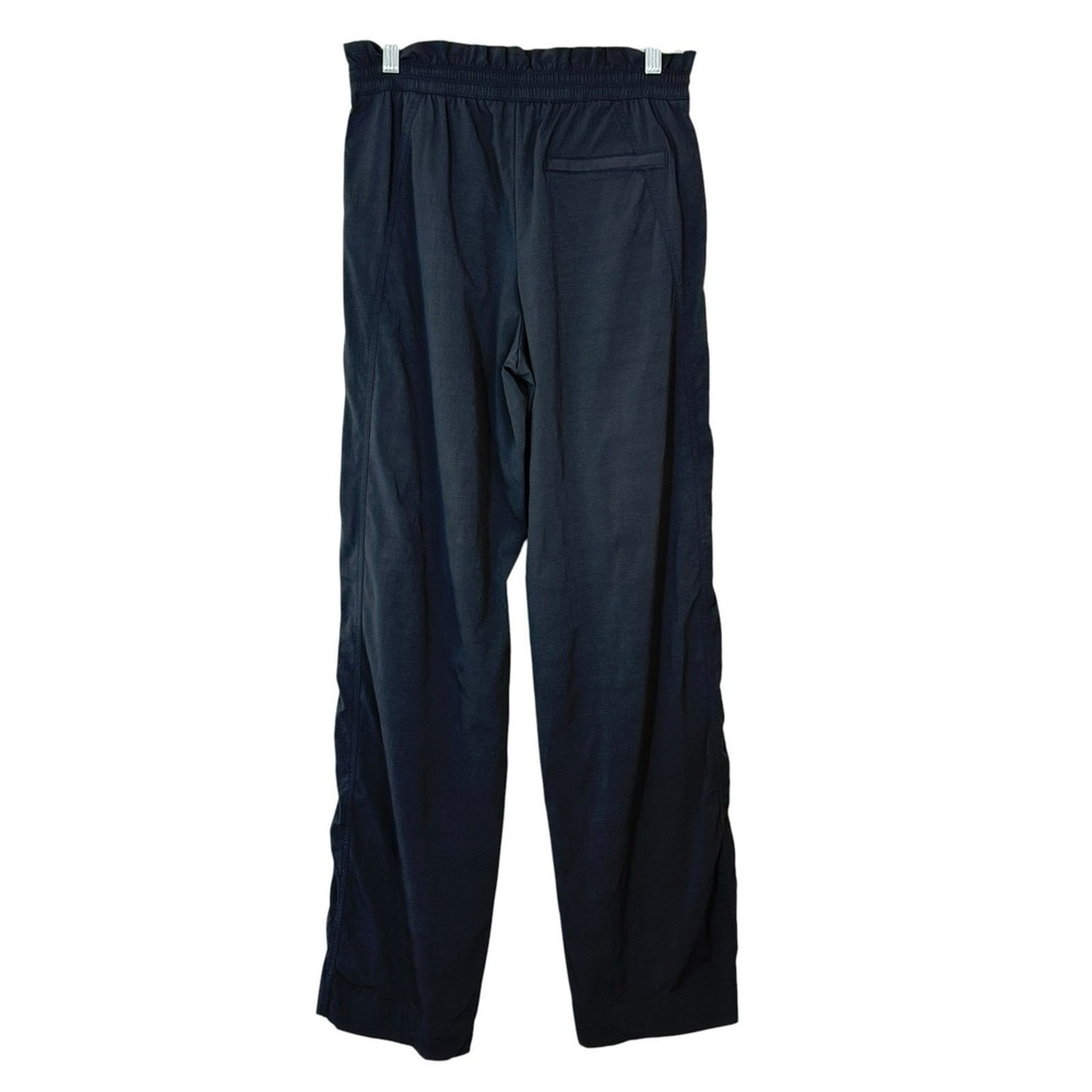 Athleta Trekkie High Rise Parachute Pant Sz 6 Tall Black #533487 Wide Leg Dance - Picture 5 of 16